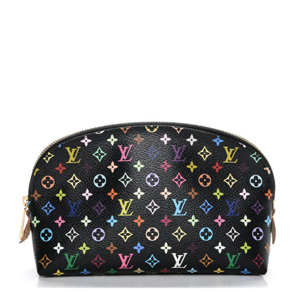 Louis Vuitton Monogram Multicolor Cosmetic Pouch Black Grenade 1 of 7