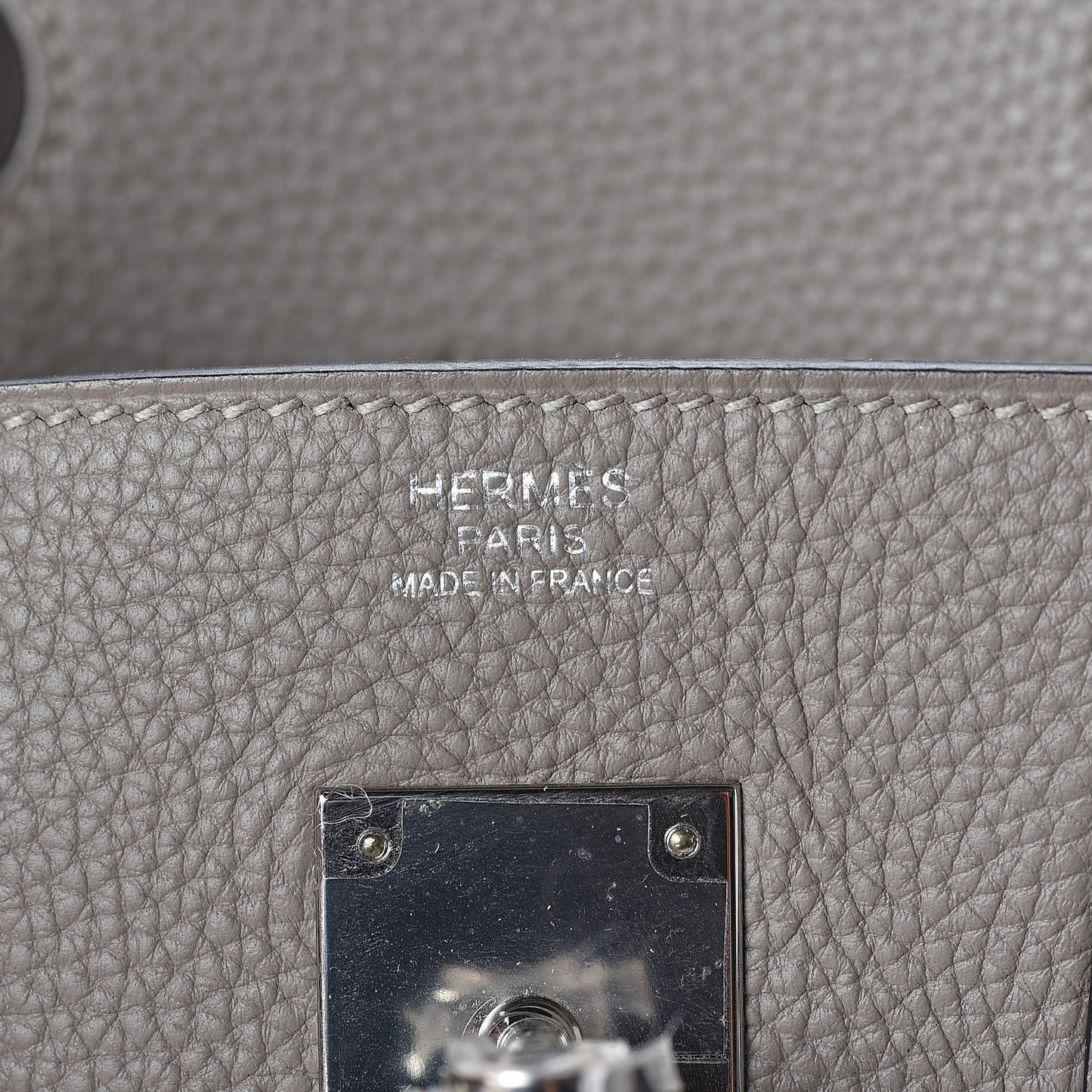 Togo Birkin 30 Gris Asphalte