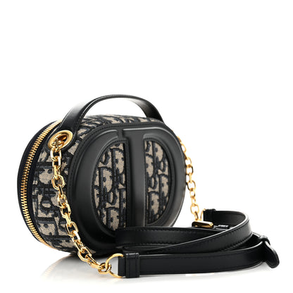 Christian Dior Oblique CD Signature Oval Crossbody Camera Bag Blue Multicolor 3 of 12