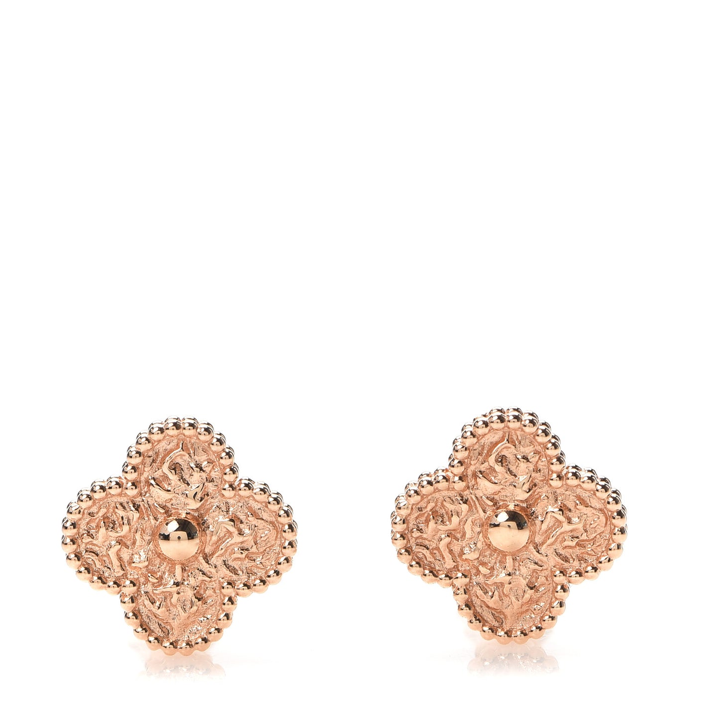 18K Rose Gold Vintage Alhambra Earrings