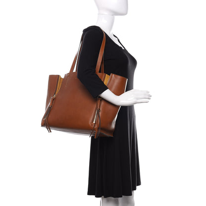 Chloe Smooth Calfskin Medium Milo Shopping Tote Caramel 2 of 12