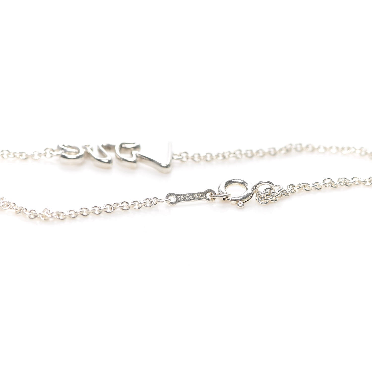 Tiffany Sterling Silver Graffiti Love Bracelet 4 of 5