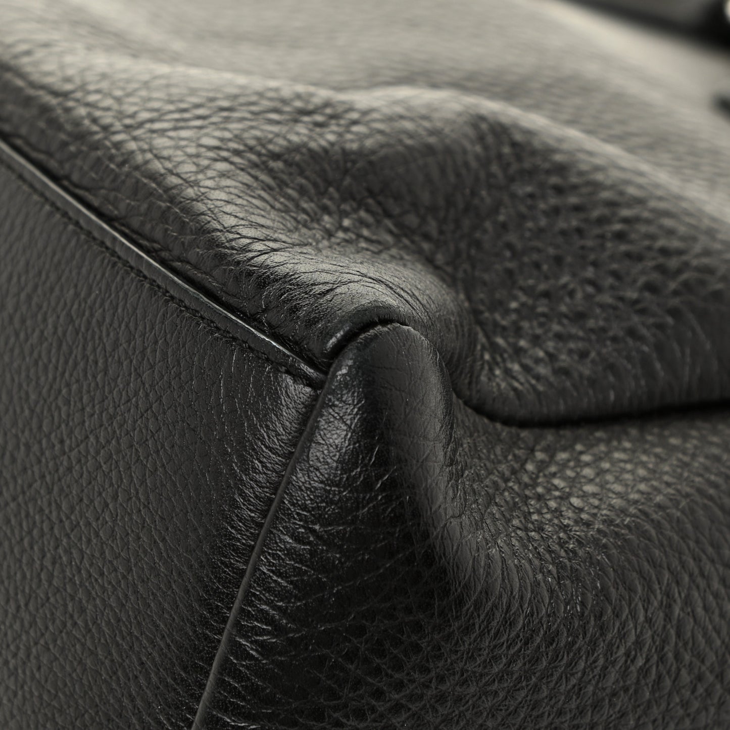 Pebbled Calfskin Small Pandora Pure Flap Bag Dark Brown