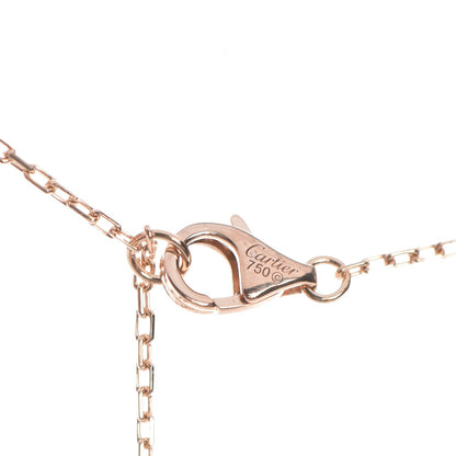 Cartier 18K Pink Gold Diamond Logo Paved Pendant Necklace 6 of 8