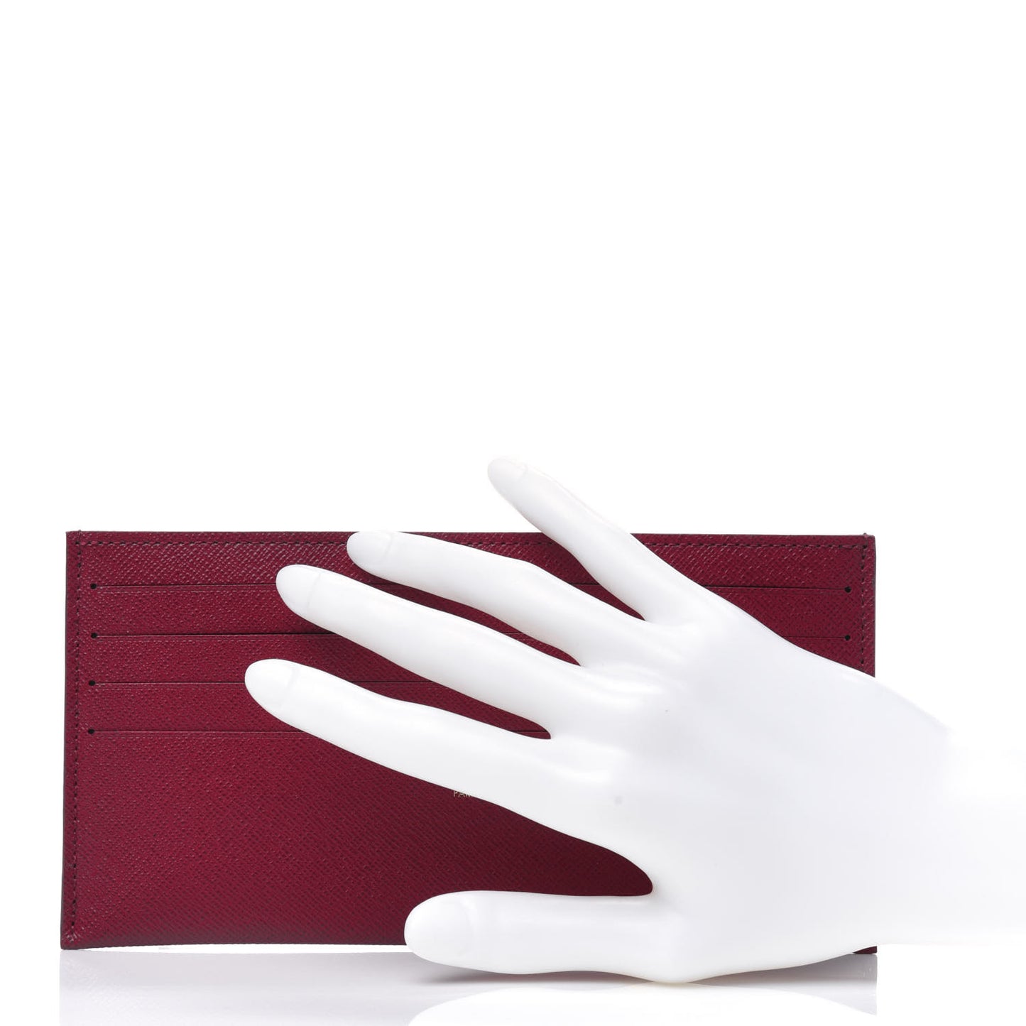 Calfskin Felicie Card Holder Insert Fuchsia