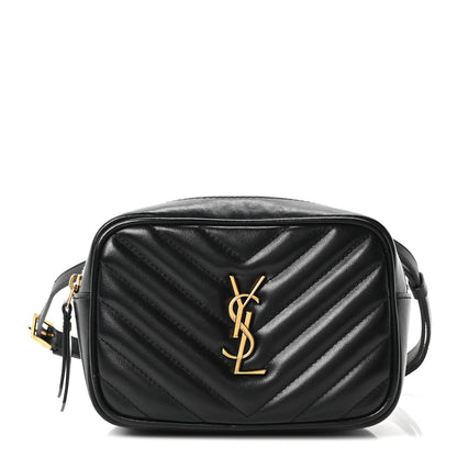 Saint Laurent Calfskin Matelasse Monogram Lou Belt Bag Black 1 of 9