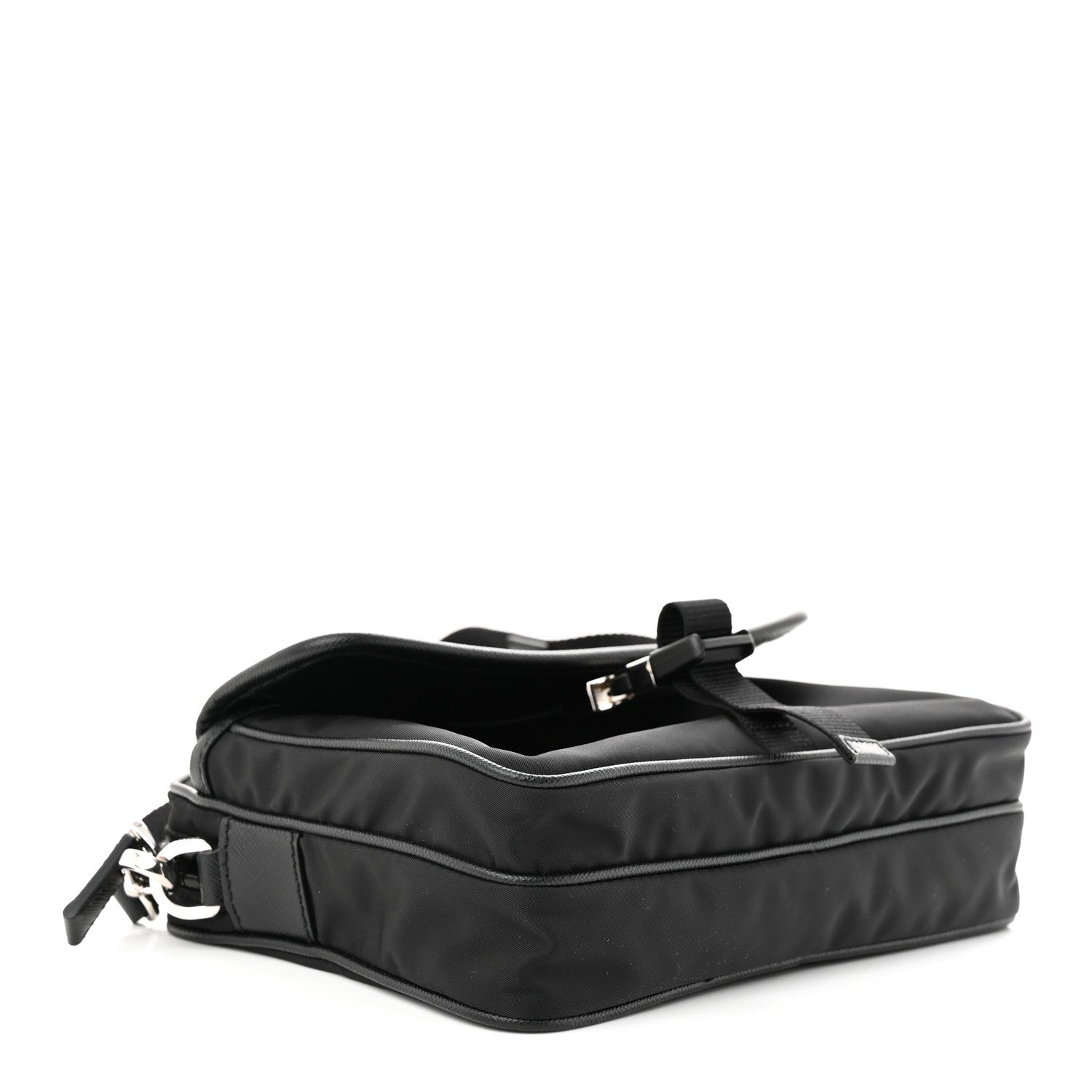 Prada Re-Nylon Saffiano Shoulder Bag Black 4 of 11