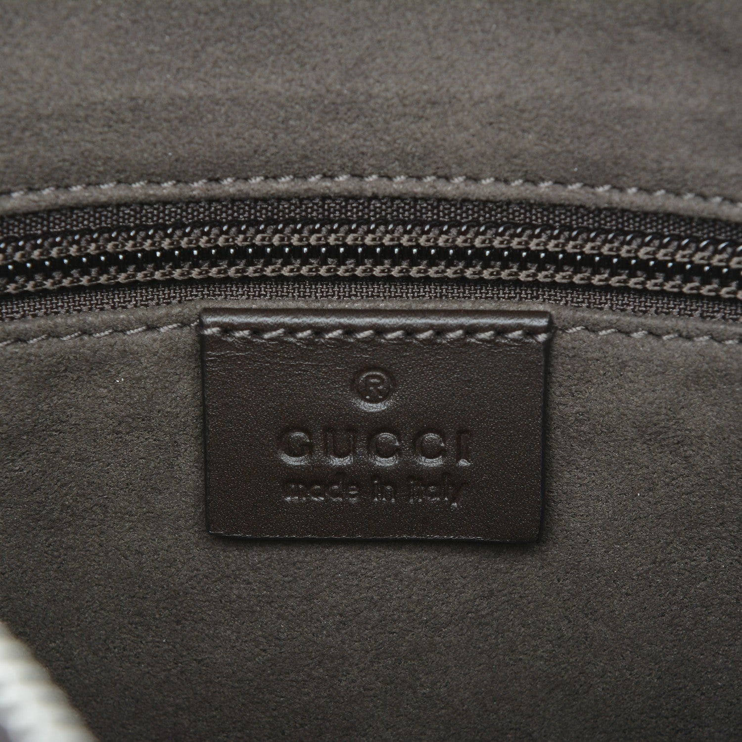 Gucci GG Supreme Monogram Selleria Calfskin Small Flat Messenger Bag Beige Ebony Cocoa Marrone Scuro 7 of 7