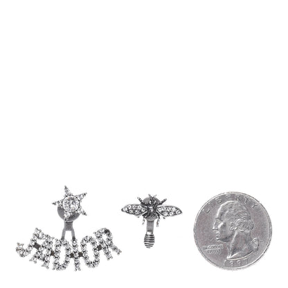 Christian Dior Palladium Crystal J'adior Earrings 2 of 3