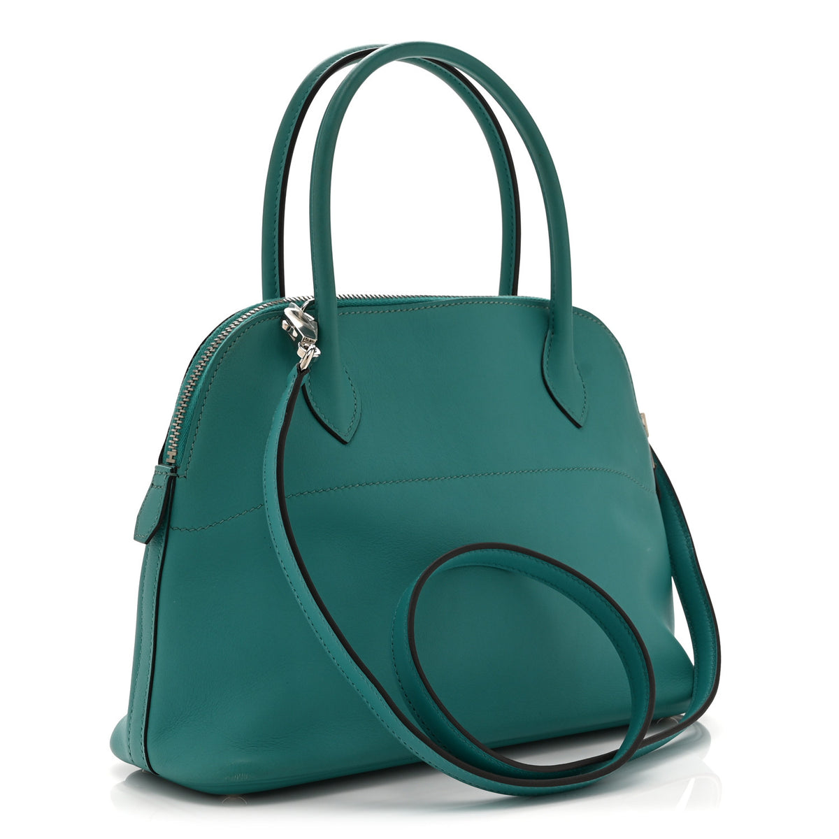 Hermes Swift Bolide 27 Bleu Paon 3 of 12