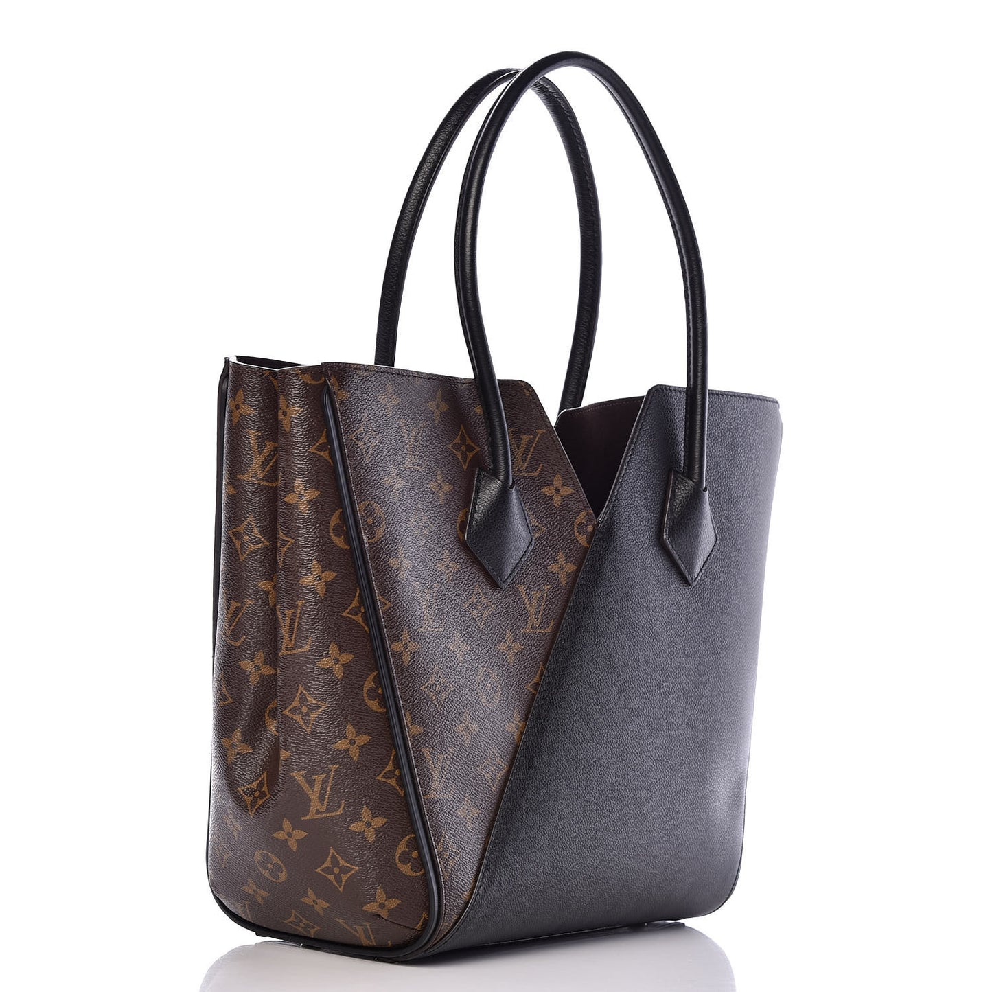 Calfskin Monogram Kimono Tote Black
