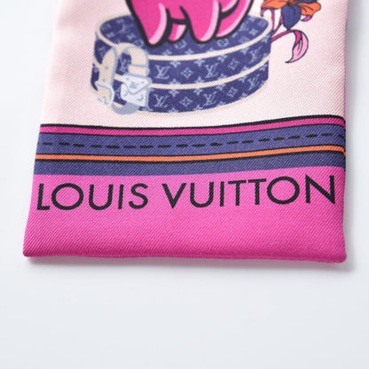 Louis Vuitton Silk Monogram Superstition Bandeau Rose 3 of 4