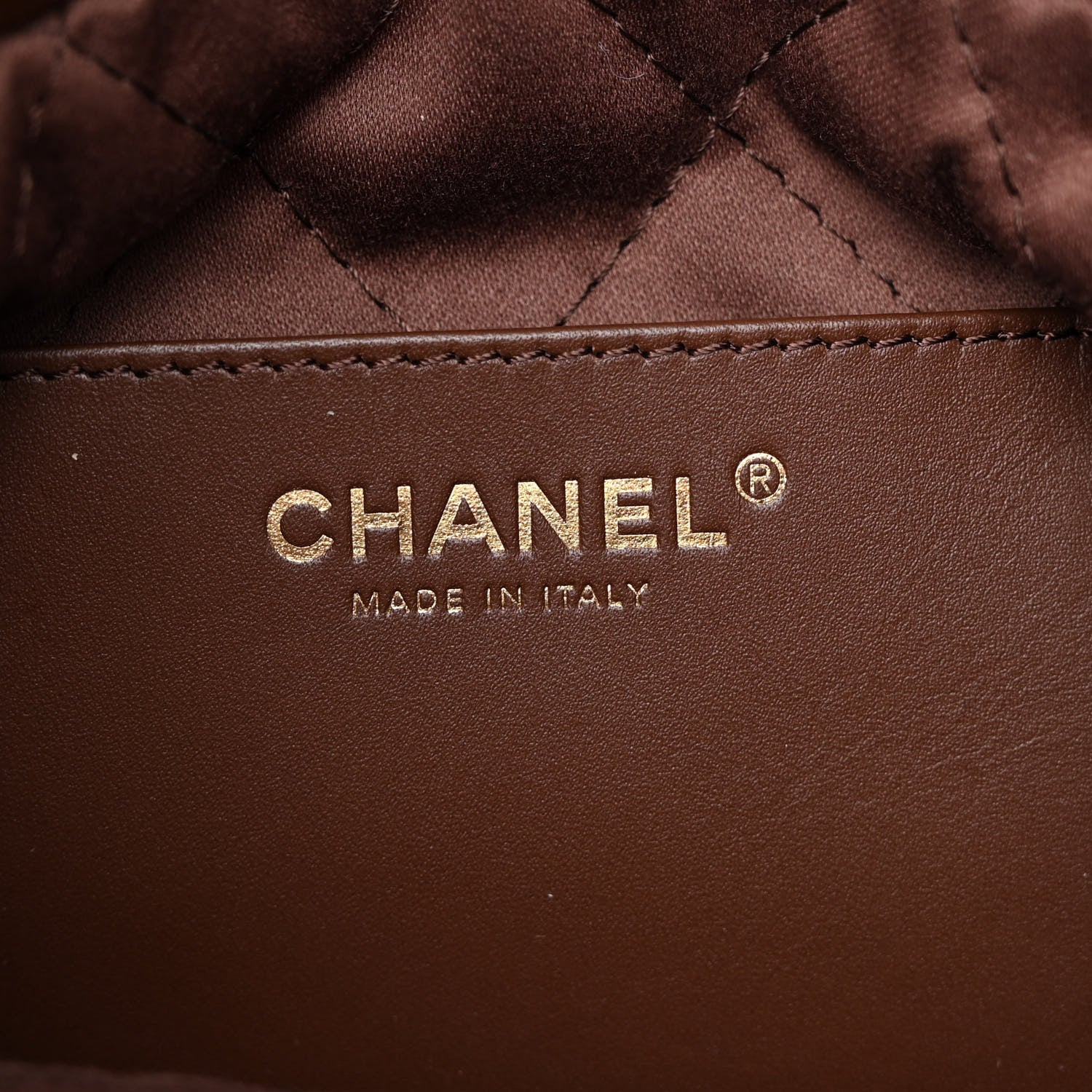 Chanel Shiny Calfskin Quilted Mini 22 Brown 6 of 10