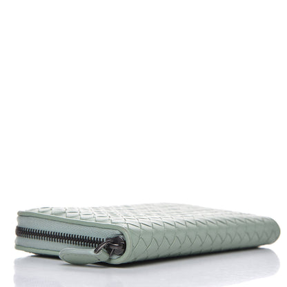 Bottega Veneta Nappa Intrecciato Zip Around Wallet New Sage 4 of 10