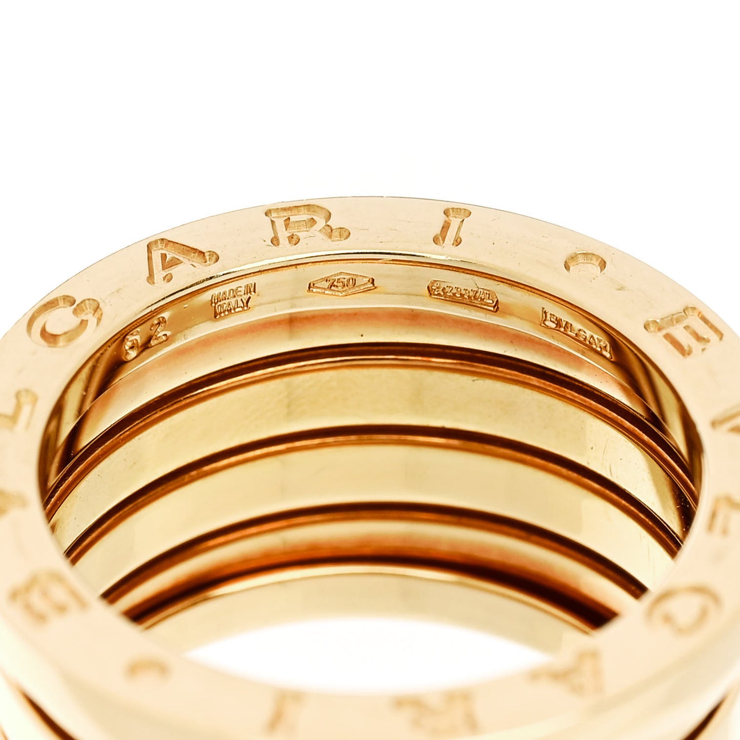 18K Yellow Gold B.Zero1 Four-Band Ring 52 6