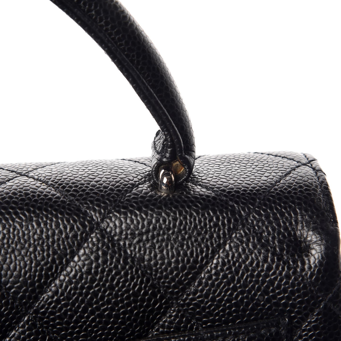 Caviar Quilted Jumbo Kelly Flap Black