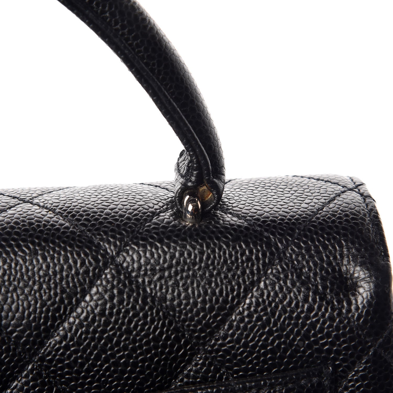 Chanel Caviar Quilted Jumbo Kelly Flap Black 11 of 12