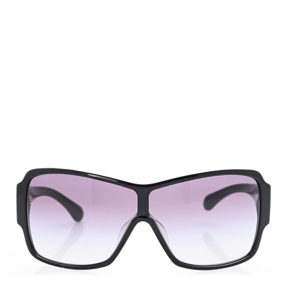 Chanel Acetate Shield Sunglasses 5449-A Black 2 of 8
