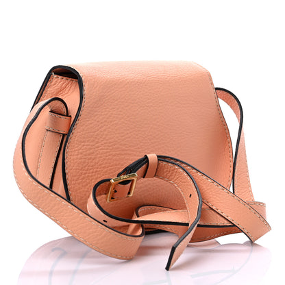 Chloe Calfskin Mini Marcie Round Crossbody Bag Peach Bloom 3 of 9