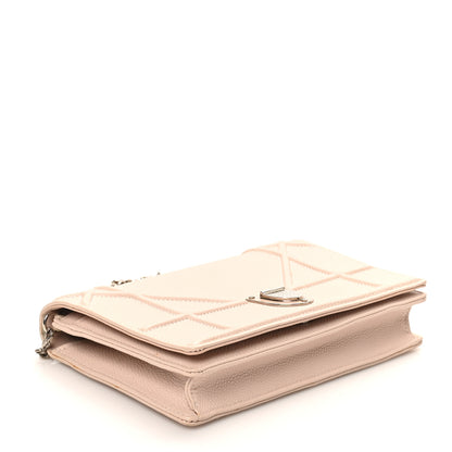 Christian Dior Grained Calfskin Diorama Wallet on Chain Pouch Rose Poudre 4 of 9