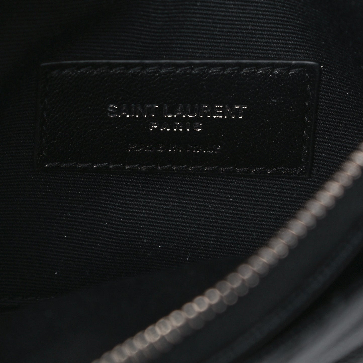 Grain De Poudre Chevron Monogram Bill Pouch Black