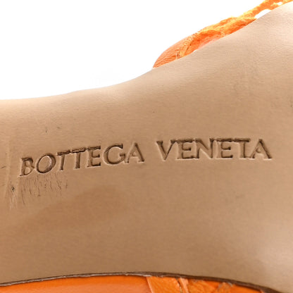Bottega Veneta Mesh Nappa Stretch Ankle Tie 90mm Sandals 39.5 Tangerine 7 of 9