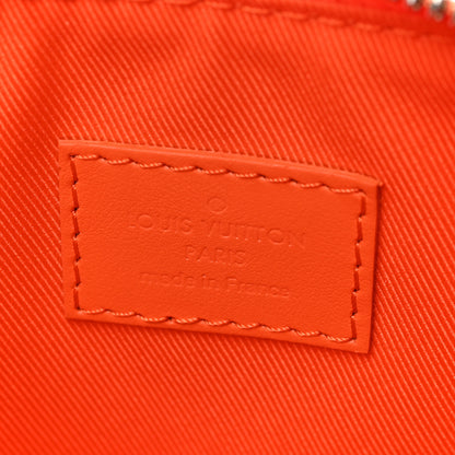 Louis Vuitton Grained Calfskin Aerogram Keepall XS Orange 6 of 8