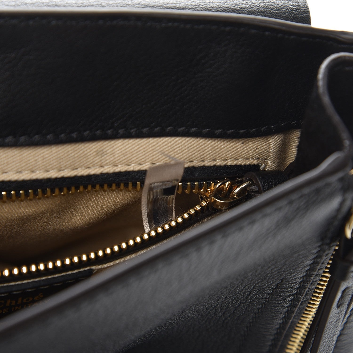 Chloe Suede Calfskin Small Faye Backpack Black 8 of 9