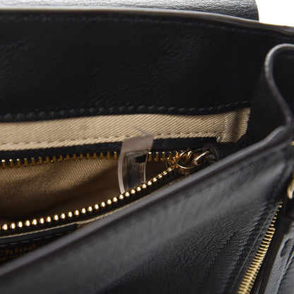 Chloe Suede Calfskin Small Faye Backpack Black 8 of 9