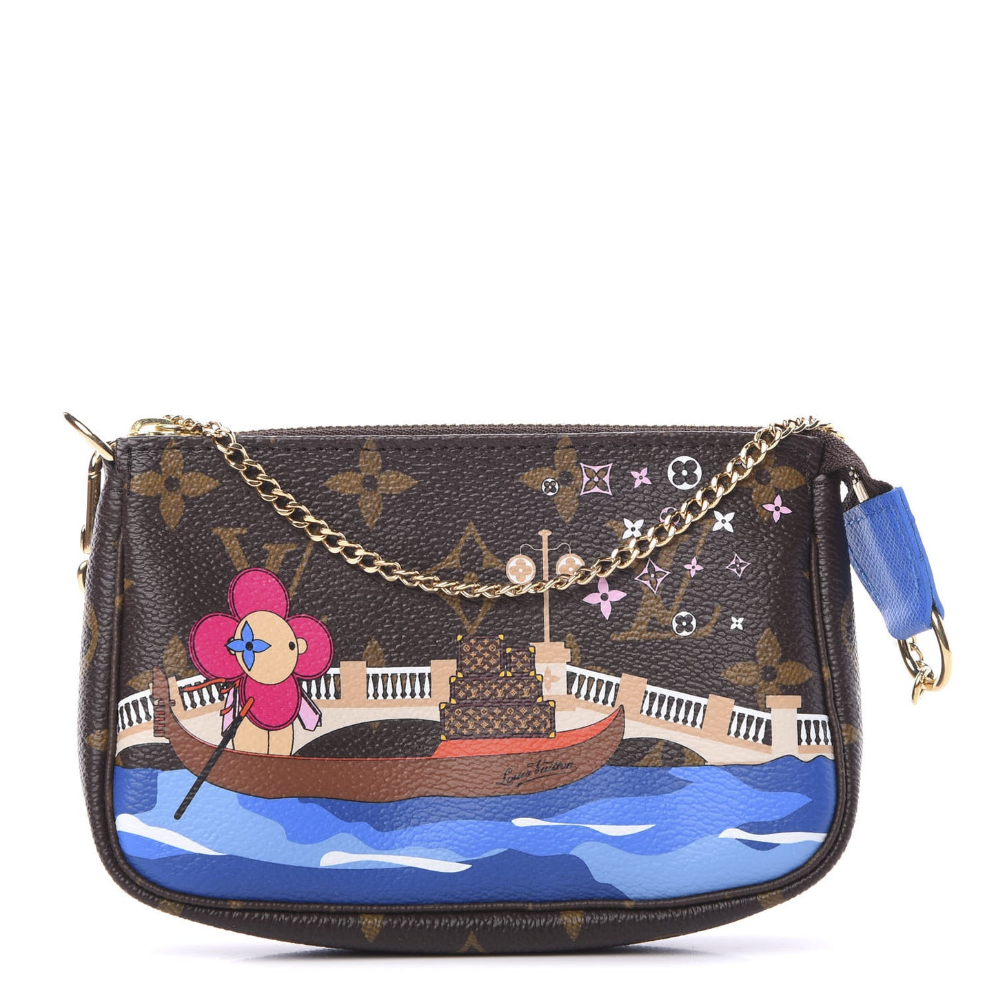 Monogram 2019 Christmas Animation Mini Venice Pochette Accessories Blue