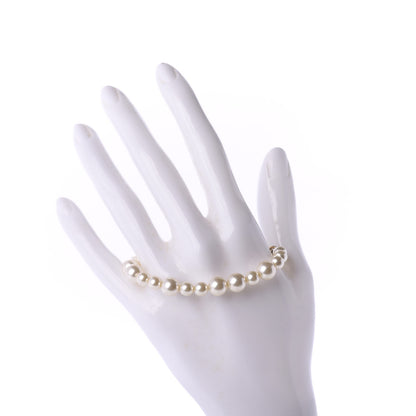 Chanel Crystal Pearl CC Bracelet Gold 3 of 5