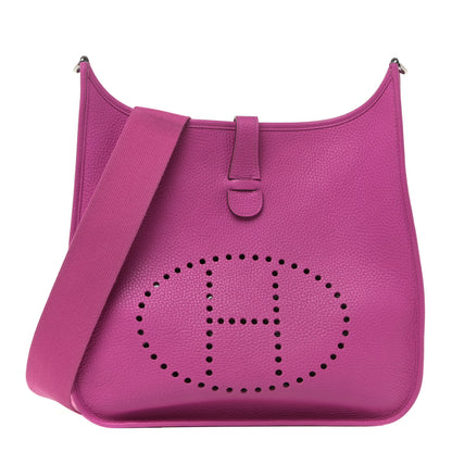 Hermes Taurillon Clemence Evelyne III GM Magnolia 1 of 15