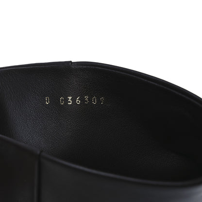 Chanel Calfskin CC High Boots 37.5 Dark Brown 10 of 13