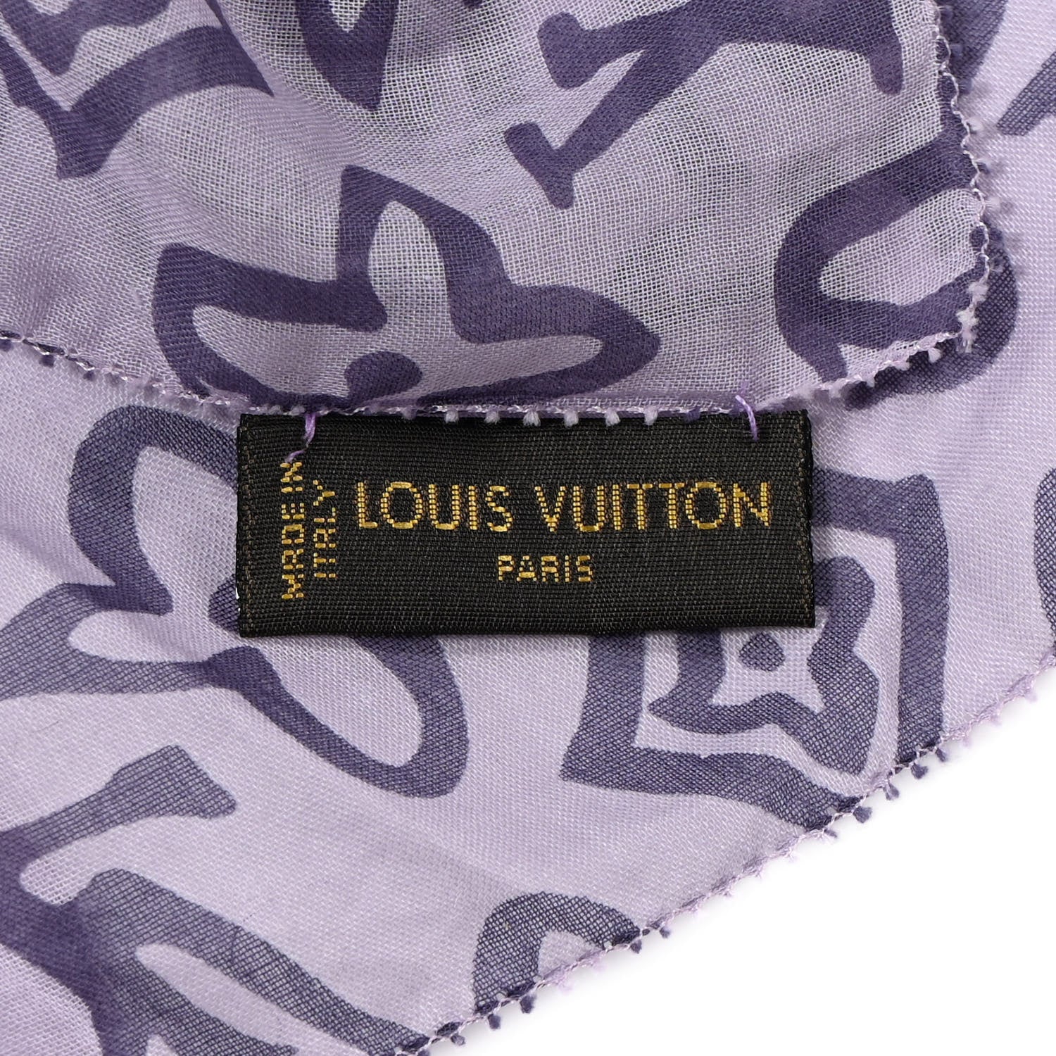 Louis Vuitton Cotton Tahitienne Scarf Lilac 3 of 3