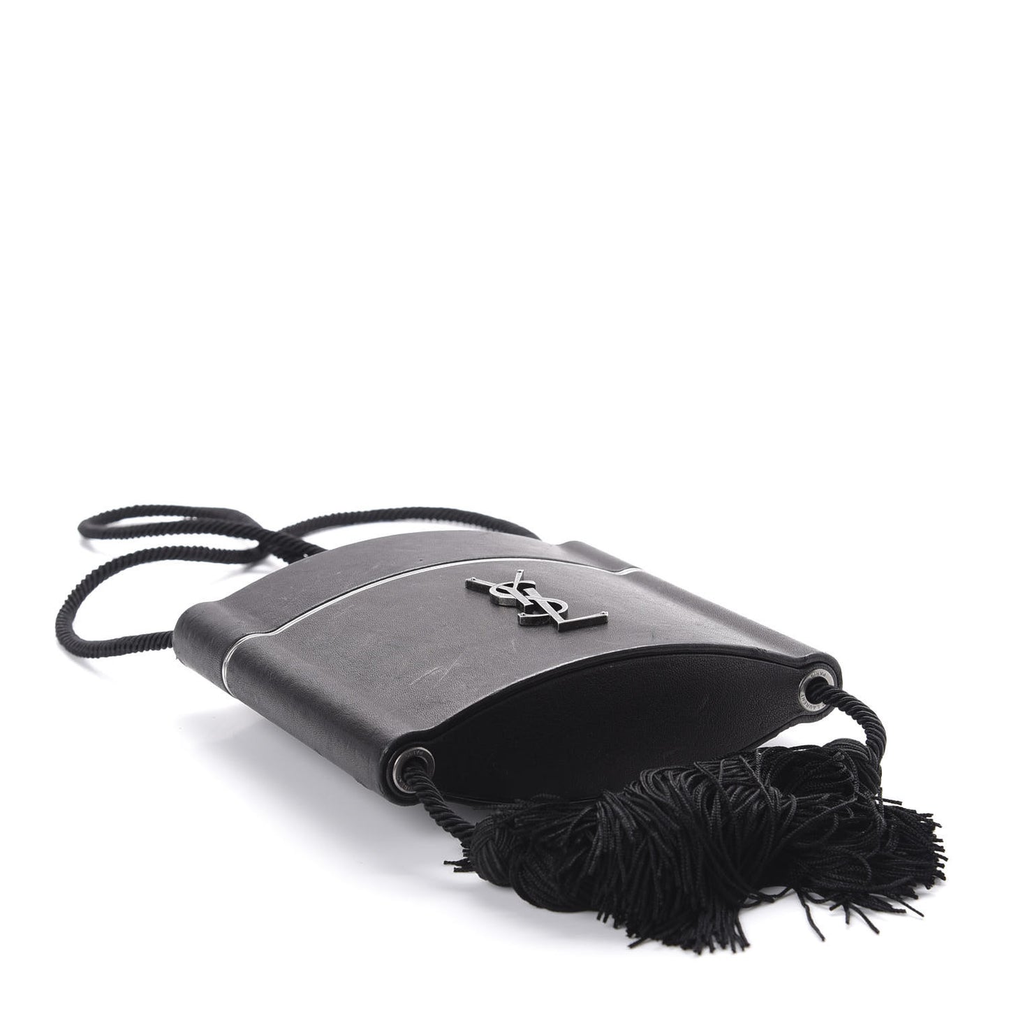 Lambskin Monogram Opyum Tassel Bag Black