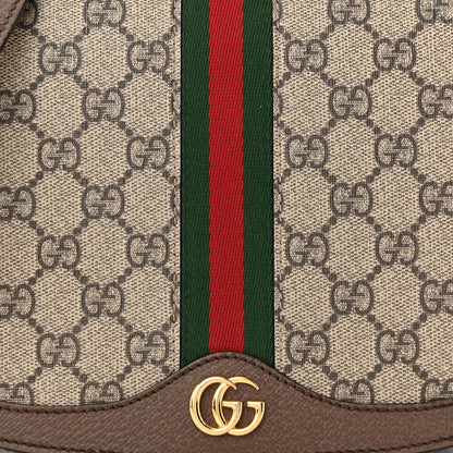 Gucci GG Supreme Monogram Web Small Ophidia Flap Messenger Bag Brown 8 of 17