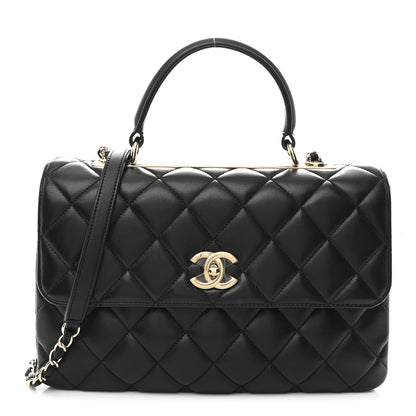 Chanel Lambskin Quilted Medium Trendy CC Flap Dual Handle Bag Black 1 of 12