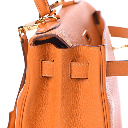 Hermes Taurillon Clemence Kelly Retourne 28 Abricot 20 of 38