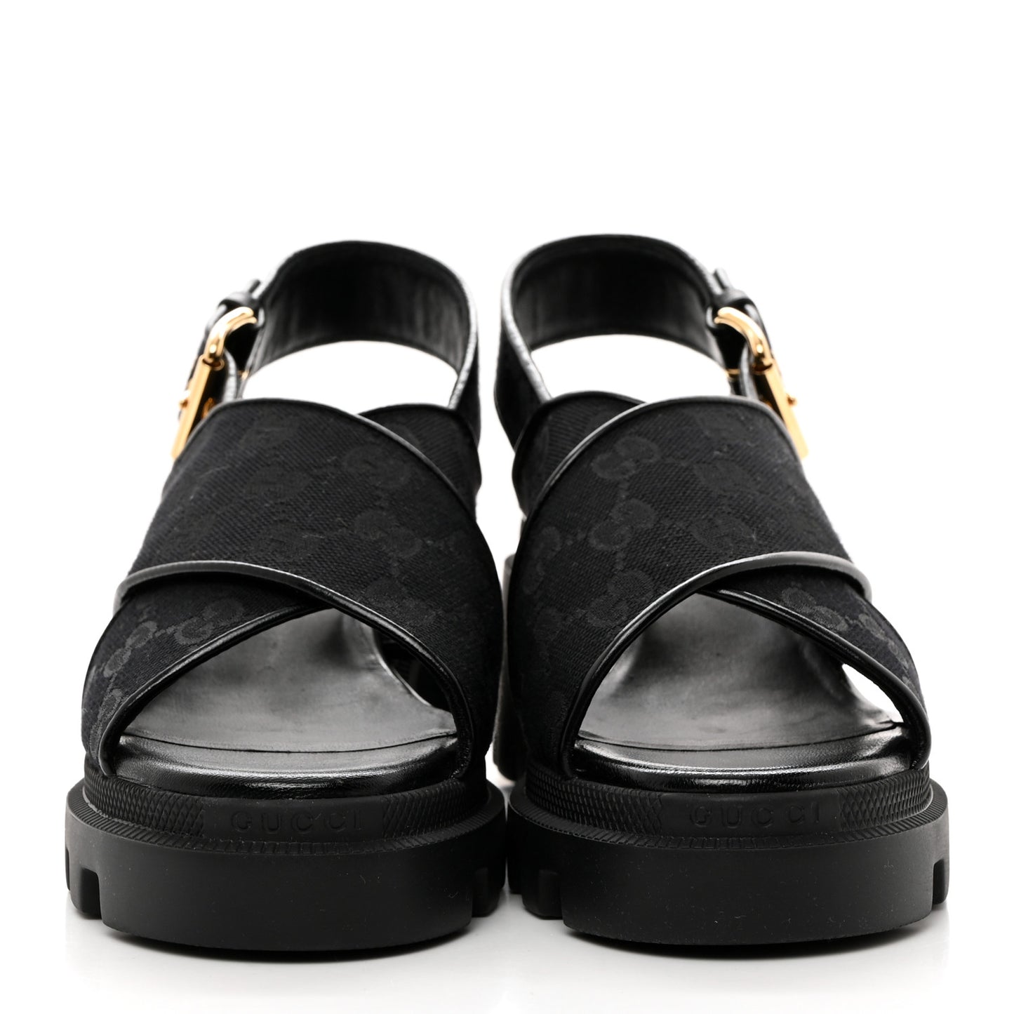 Monogram Granada Kid Trip 40/72mm Lug Sole Sandals 37 Black