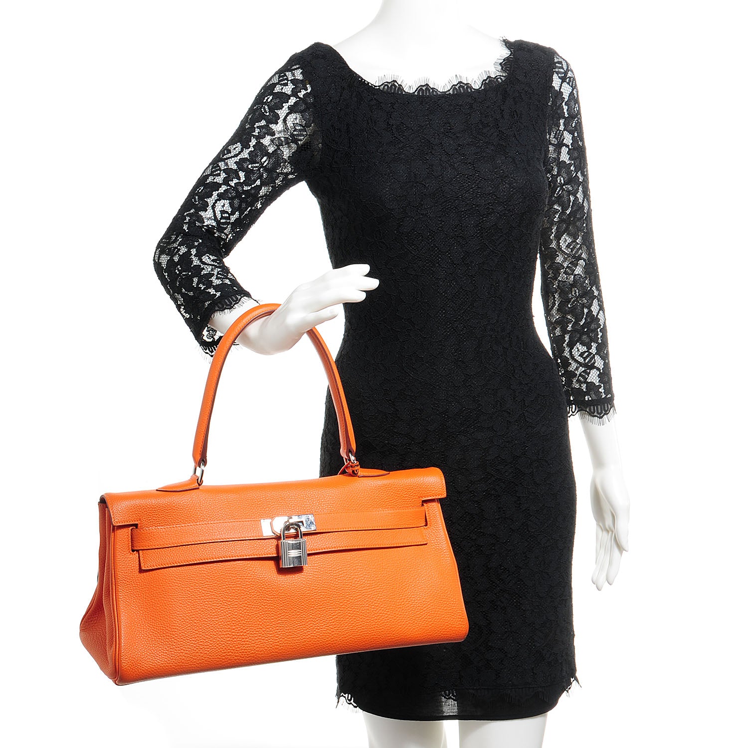 Hermes Togo Shoulder Kelly 40 Orange 2 of 21