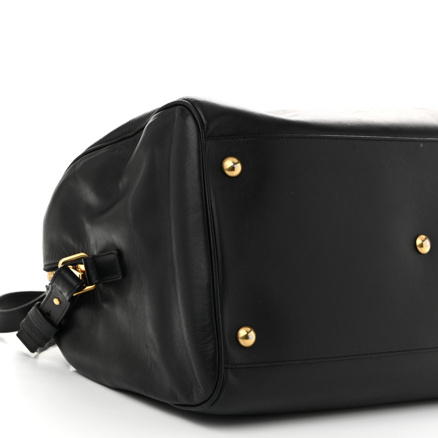Saint Laurent Calfskin Classic Duffle 12 Black 9 of 12