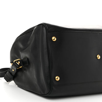 Saint Laurent Calfskin Classic Duffle 12 Black 9 of 12