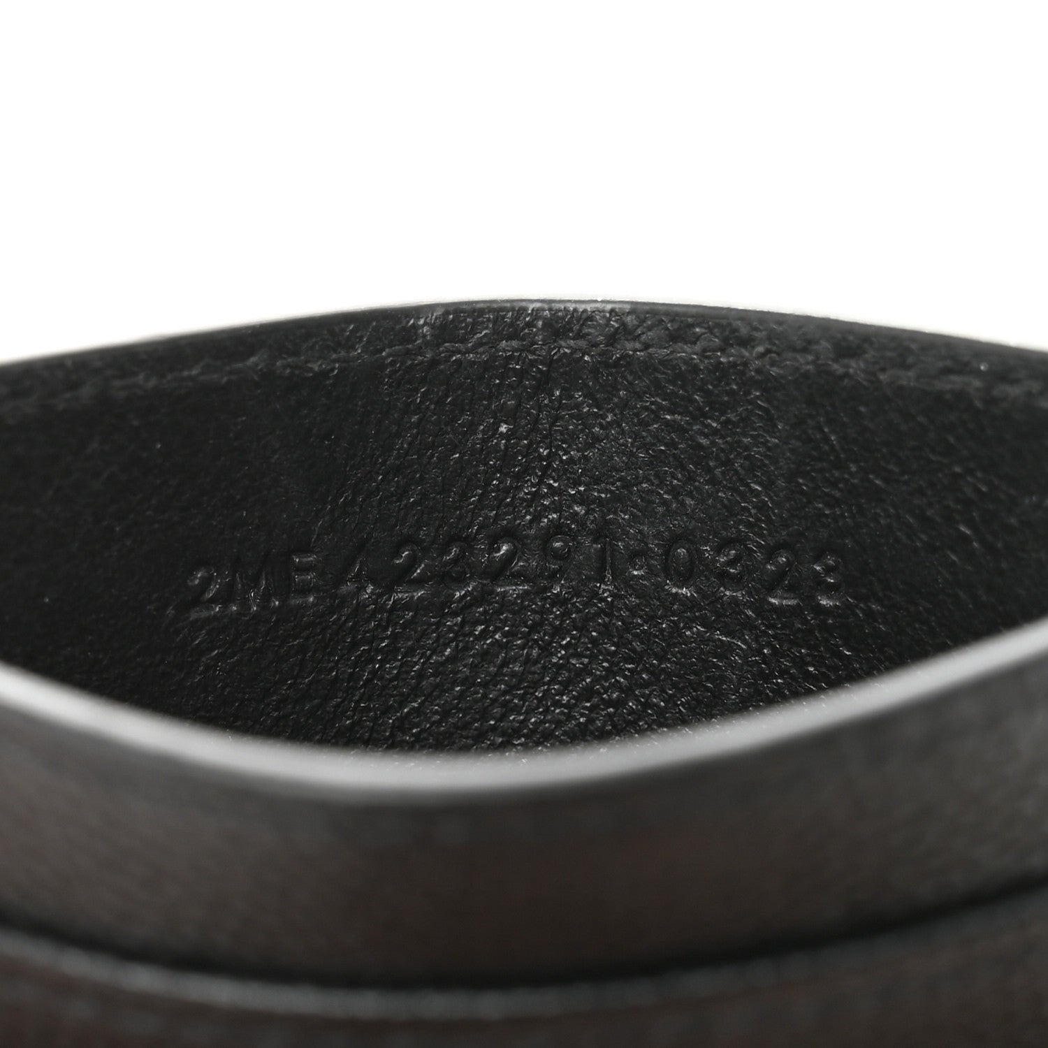 Saint Laurent Grain De Poudre Matelasse Chevron Monogram Credit Card Case Black 7 of 10