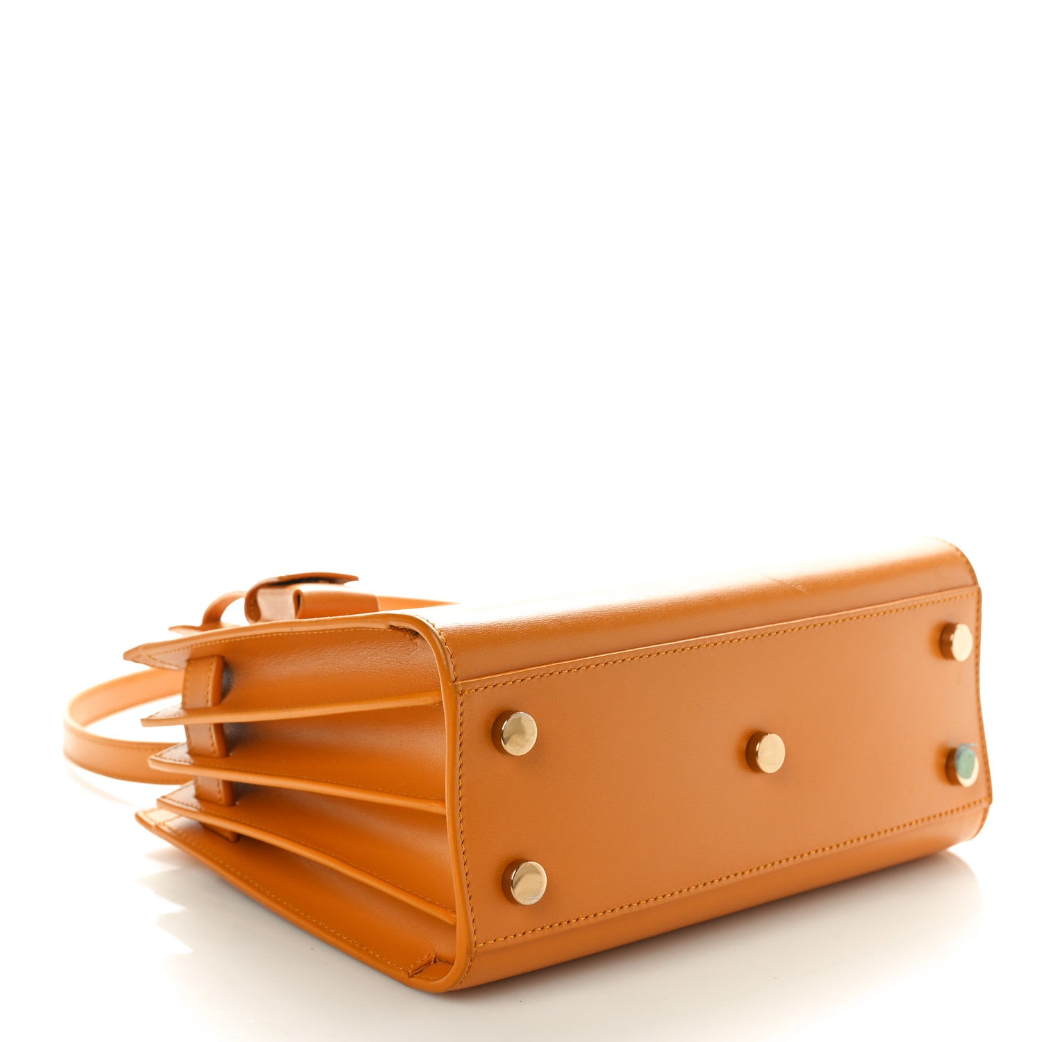 Saint Laurent Calfskin Nano Sac De Jour Mustard 4 of 10