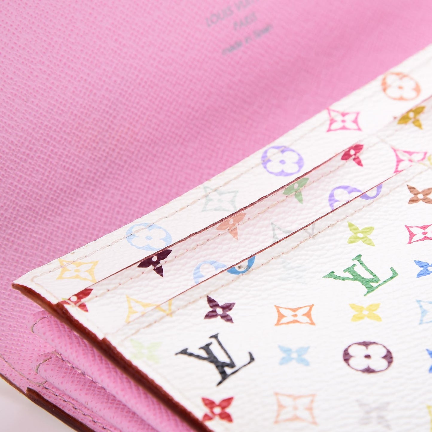 Monogram Multicolor Sarah Wallet White Litchi