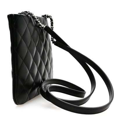Chanel Lambskin Quilted Uniform Crossbody Bag Black 3 of 10