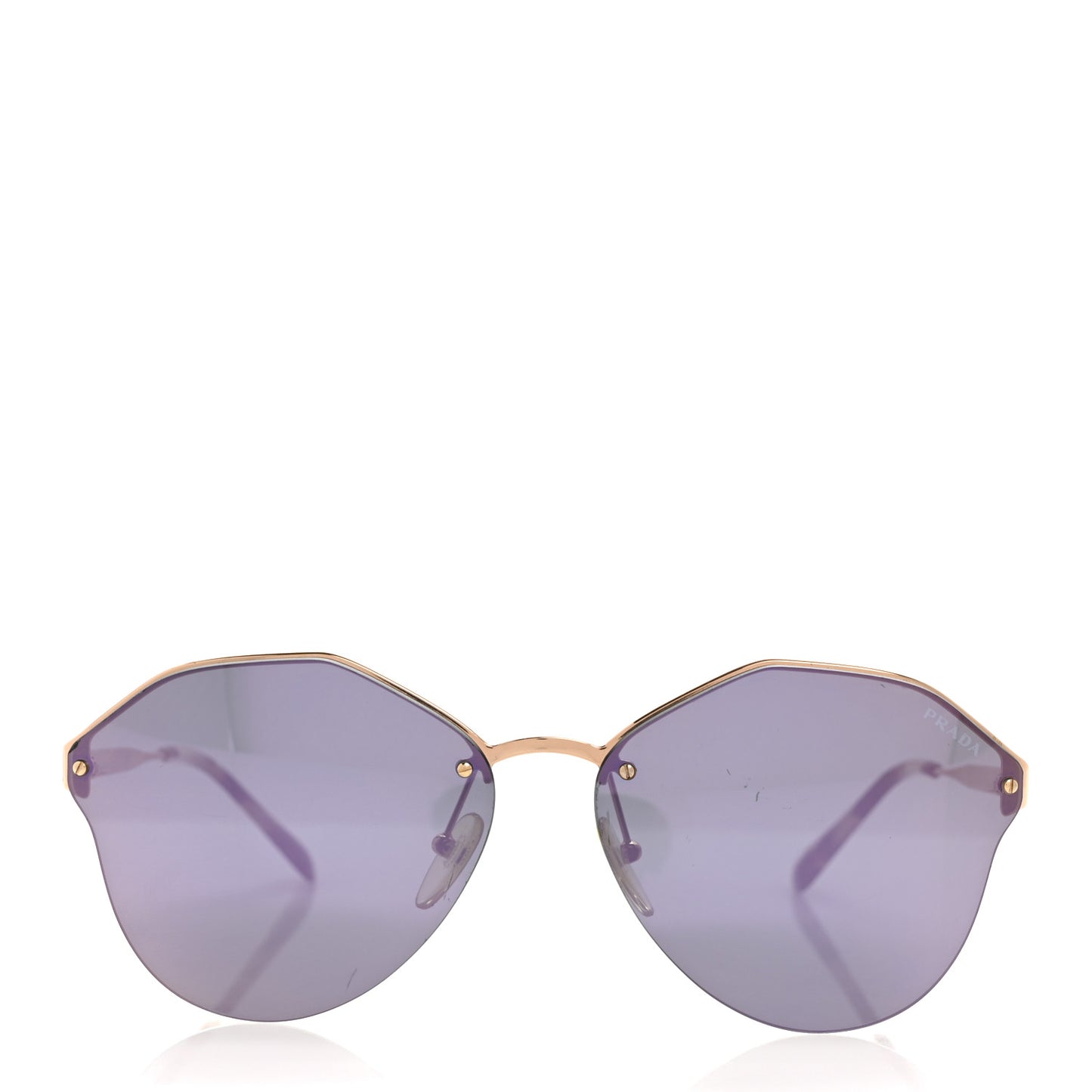 Rimless Sunglasses SPR 64T Violet Gold