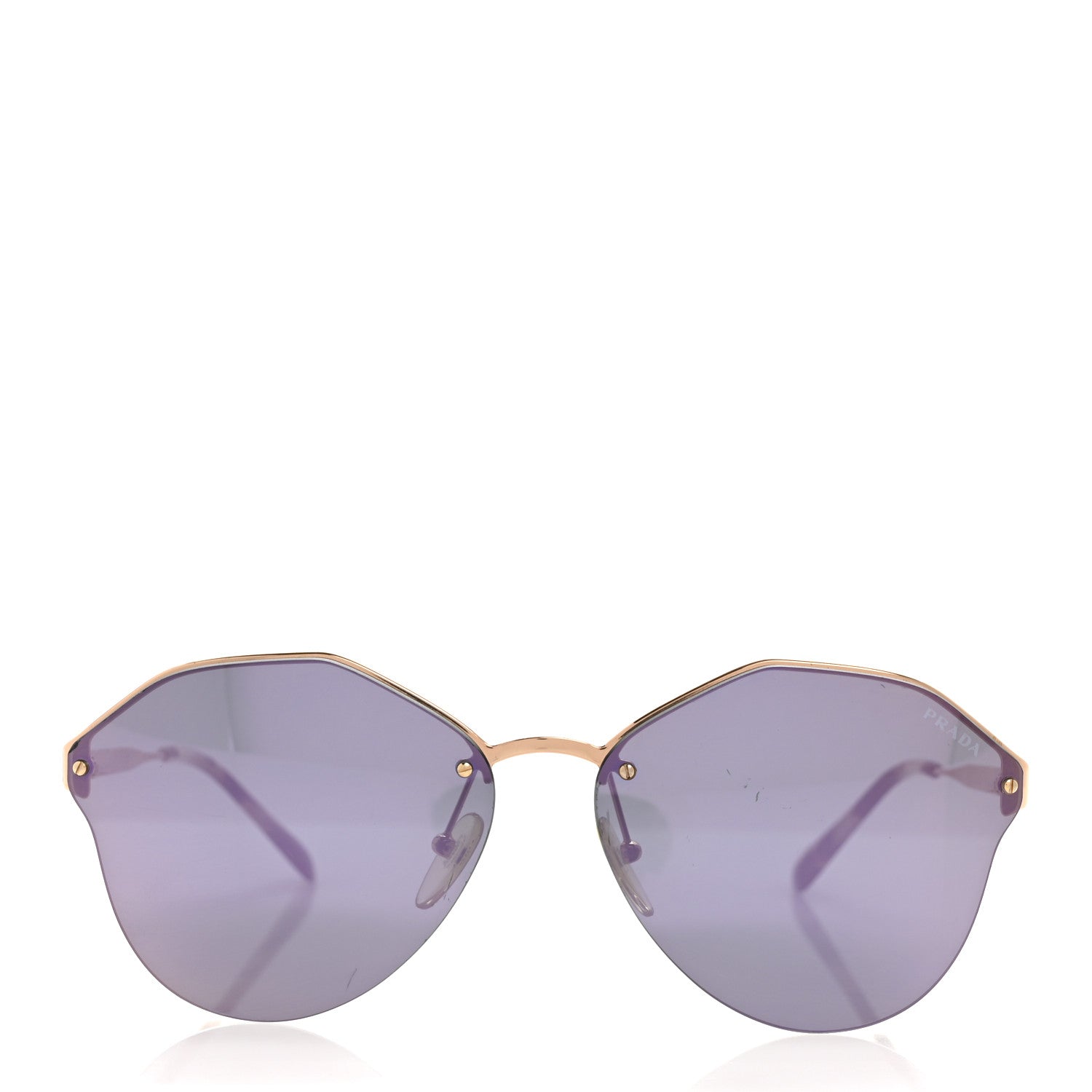 Prada Rimless Sunglasses SPR 64T Violet Gold 2 of 9