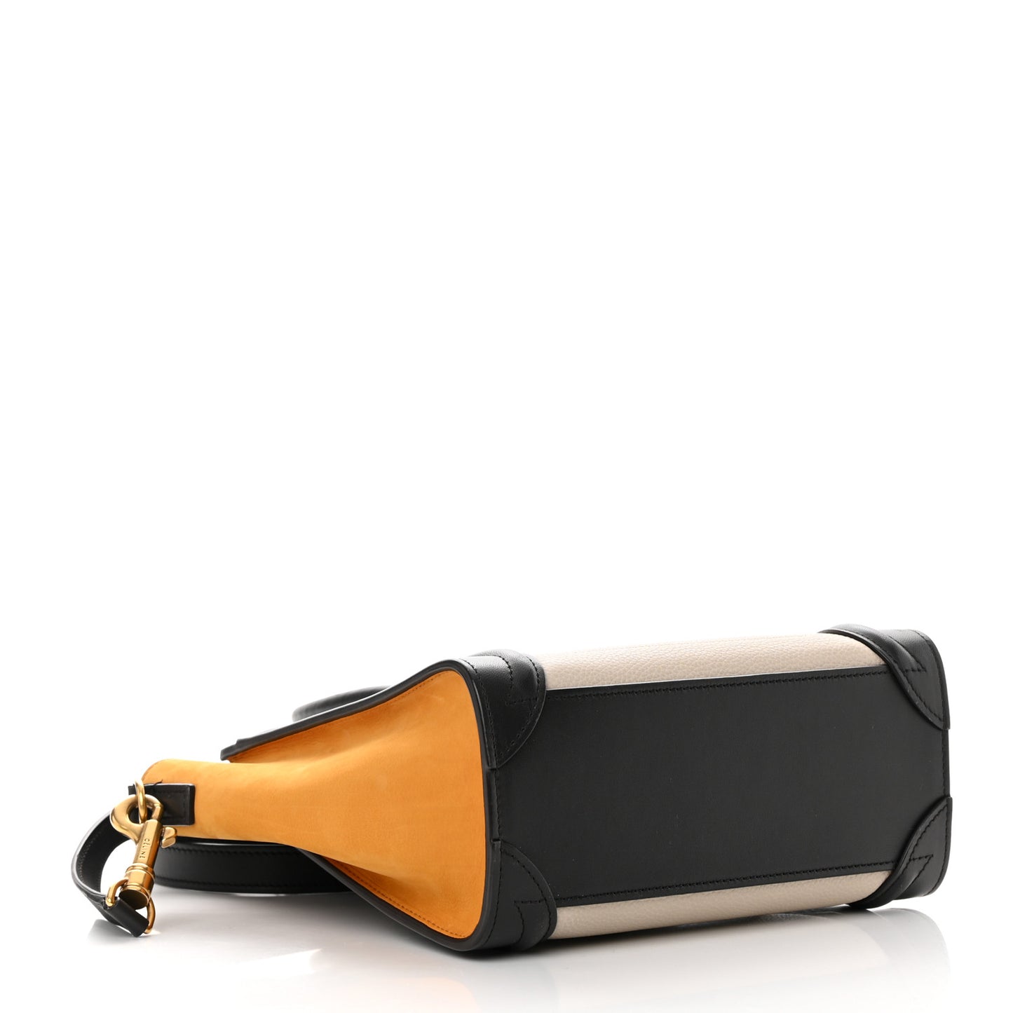 Baby Grained Calfskin Nubuck Nano Tri-Color Luggage Desert