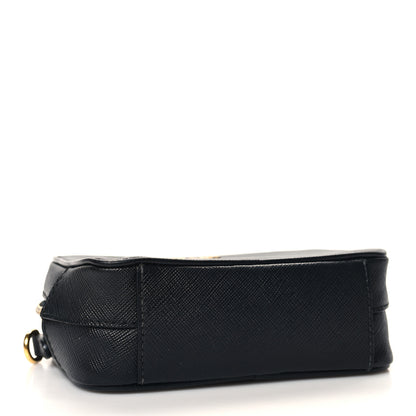 Prada Saffiano Mini Camera Crossbody Bag Black 4 of 11